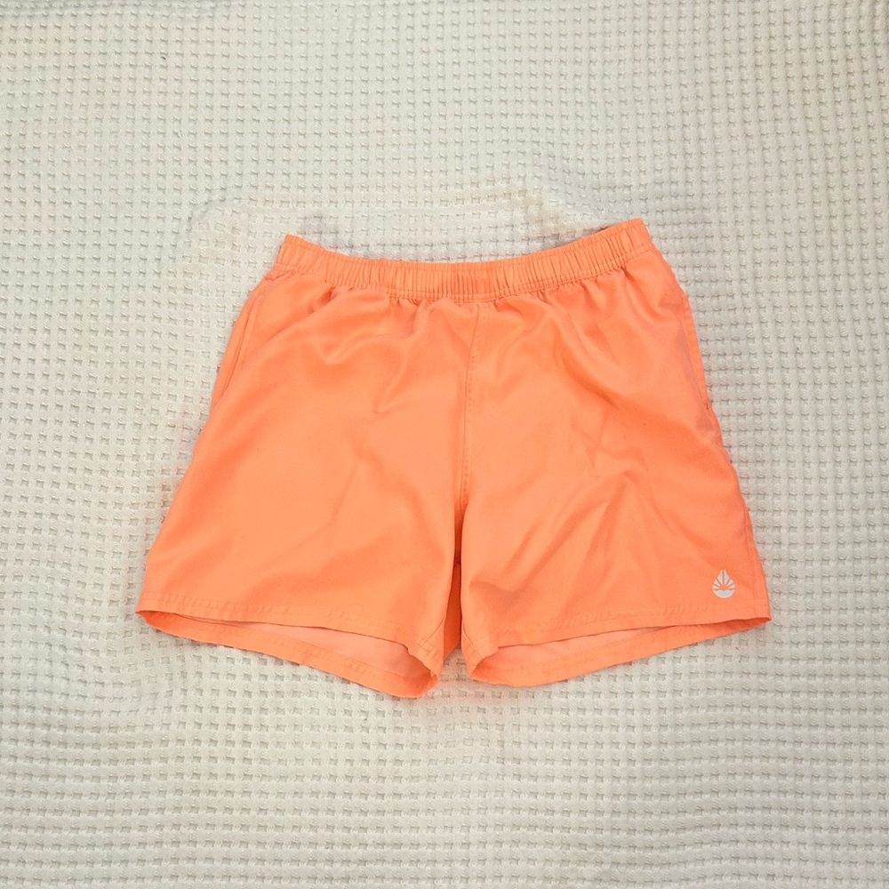 Men orange swim shorts